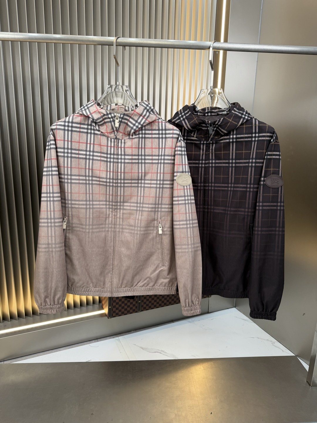 Burberry Plaid Hooded Pullover