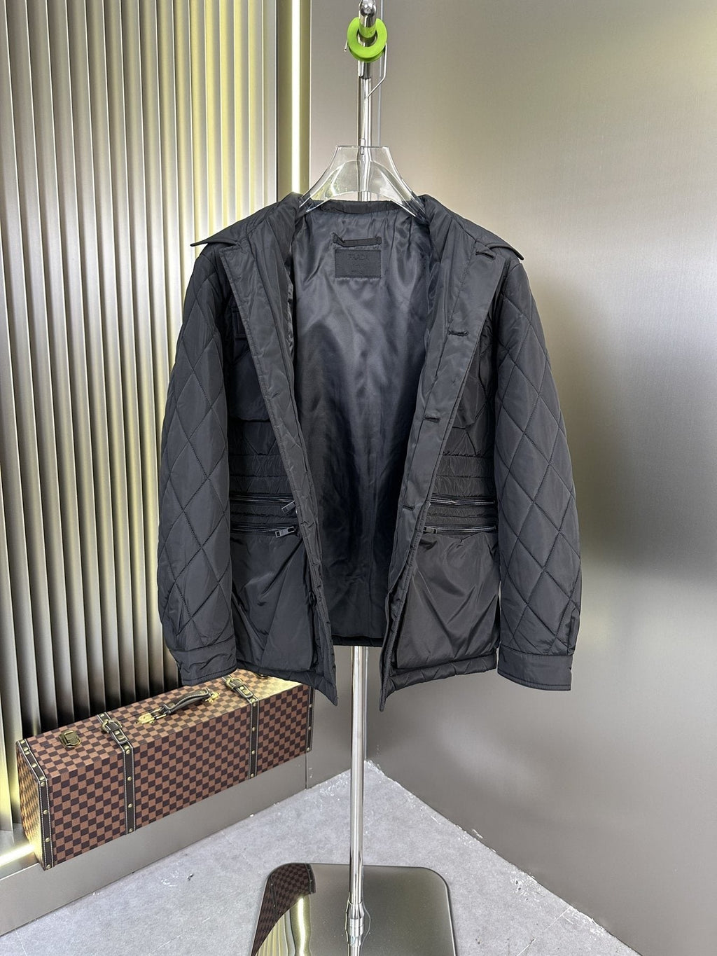 Prada Quilted Multi-Pocket Field Jacket