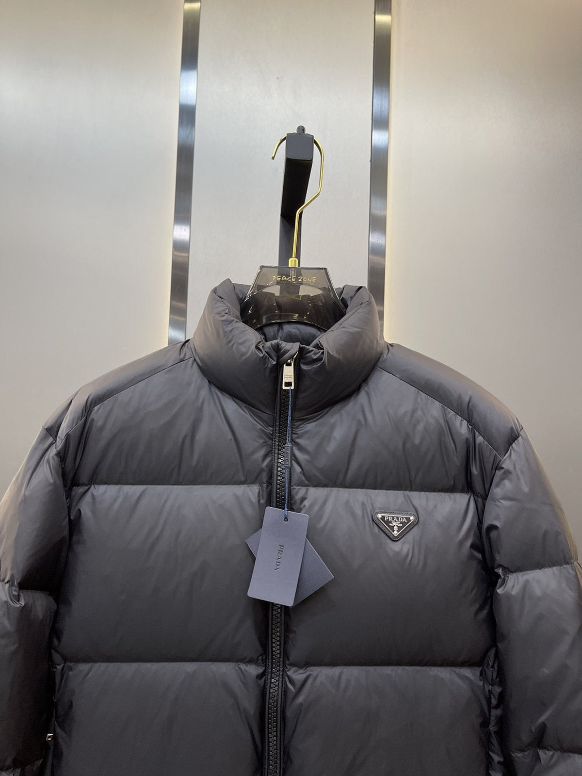 Prada Quilted Stand-Collar Puffer Jacket