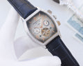 Vacheron Constantin Blue Silver Dial Strap Watch