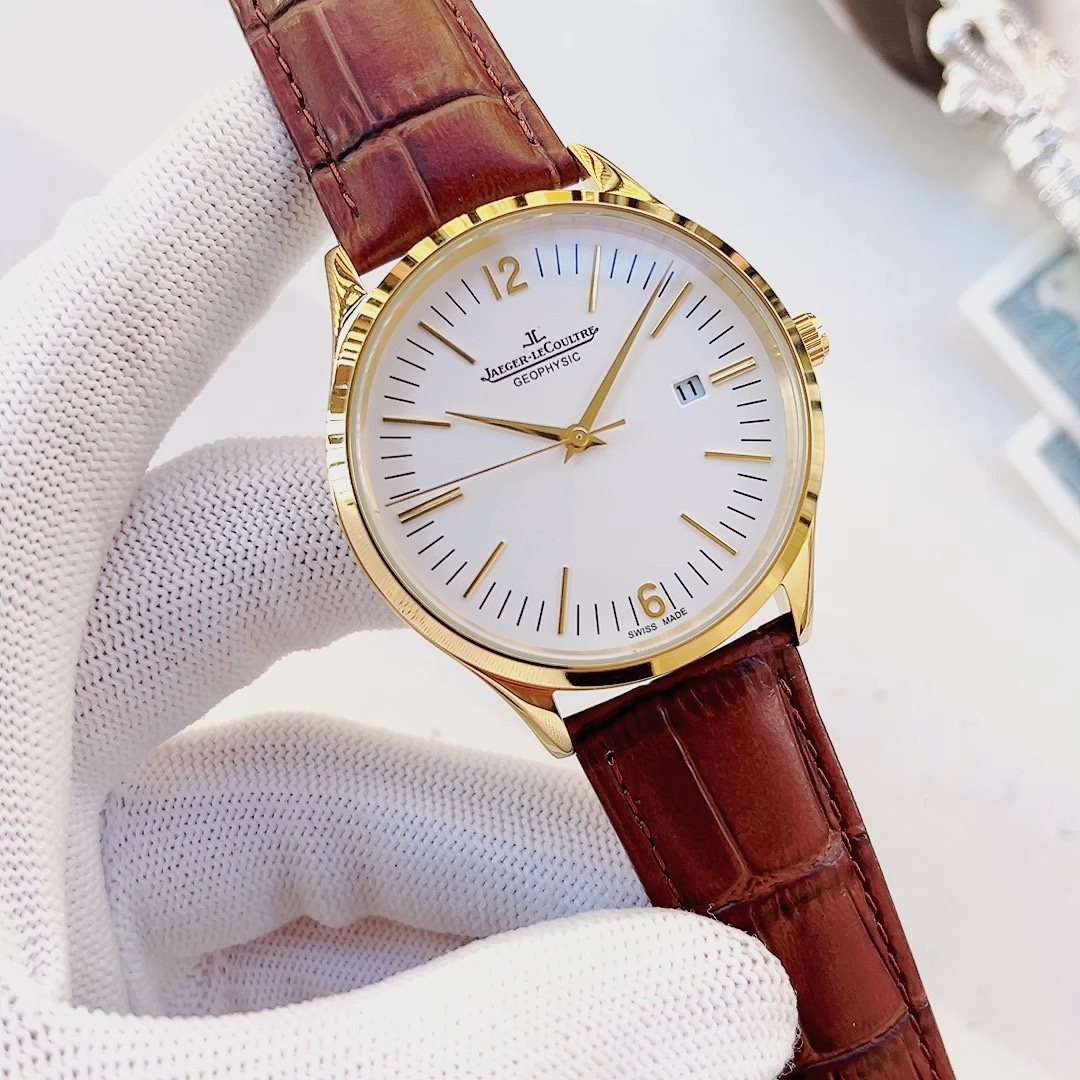 Jaeger-LeCoultre Constantin Burgundy Strap Watch