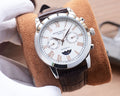 Patek Philippe Two Tone Silver White Dial Strap Watch