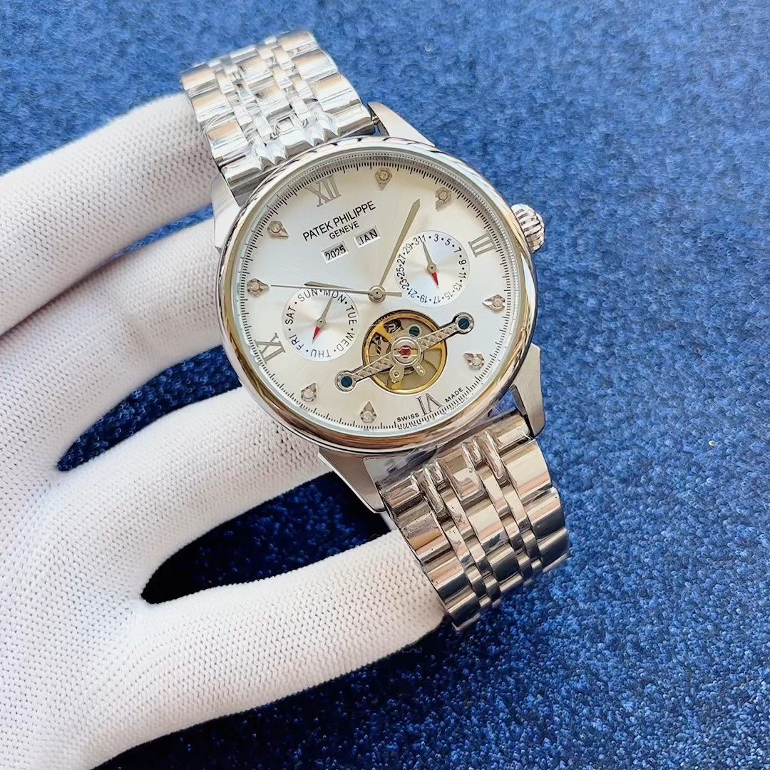 Patek Philippe Cream Dial Open-Heart Watch
