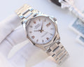 Rolex Silver White Dial Bracelet Watch