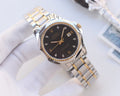 Rolex Two Tone Silver Black Dial Bracelet Watch