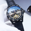 Longines Black Dial Strap Watch