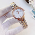 Longines White Dial Two-Tone Bracelet Couple Watch Set