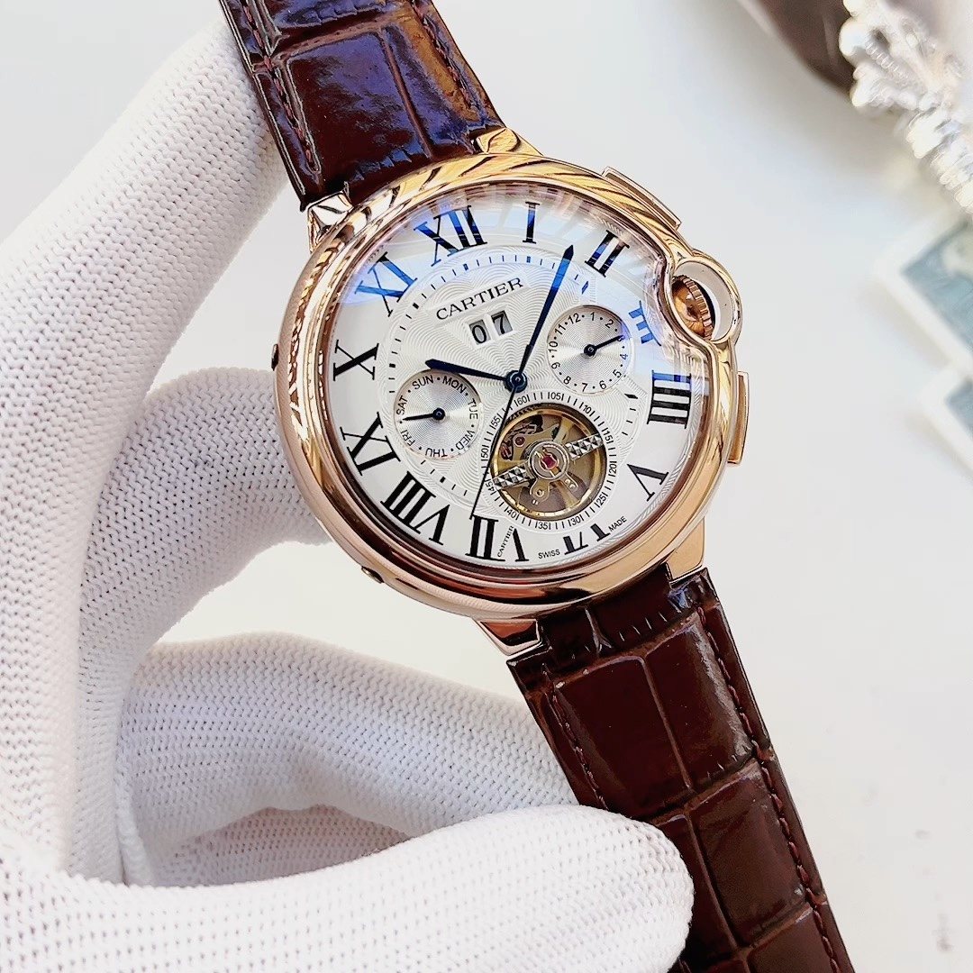 Cartier Roman Numeral Open-Heart Watch