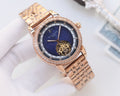 Patek Philippe Rose Gold Blue Dial Bracelet Watch