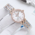 Omega Two Tone Rose Gold White Dial Bracelet Watch