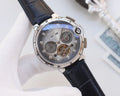 Cartier Black Silver Dial Strap Watch