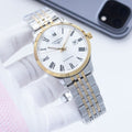 Longines Two-Tone Gold White Dial Bracelet Watch