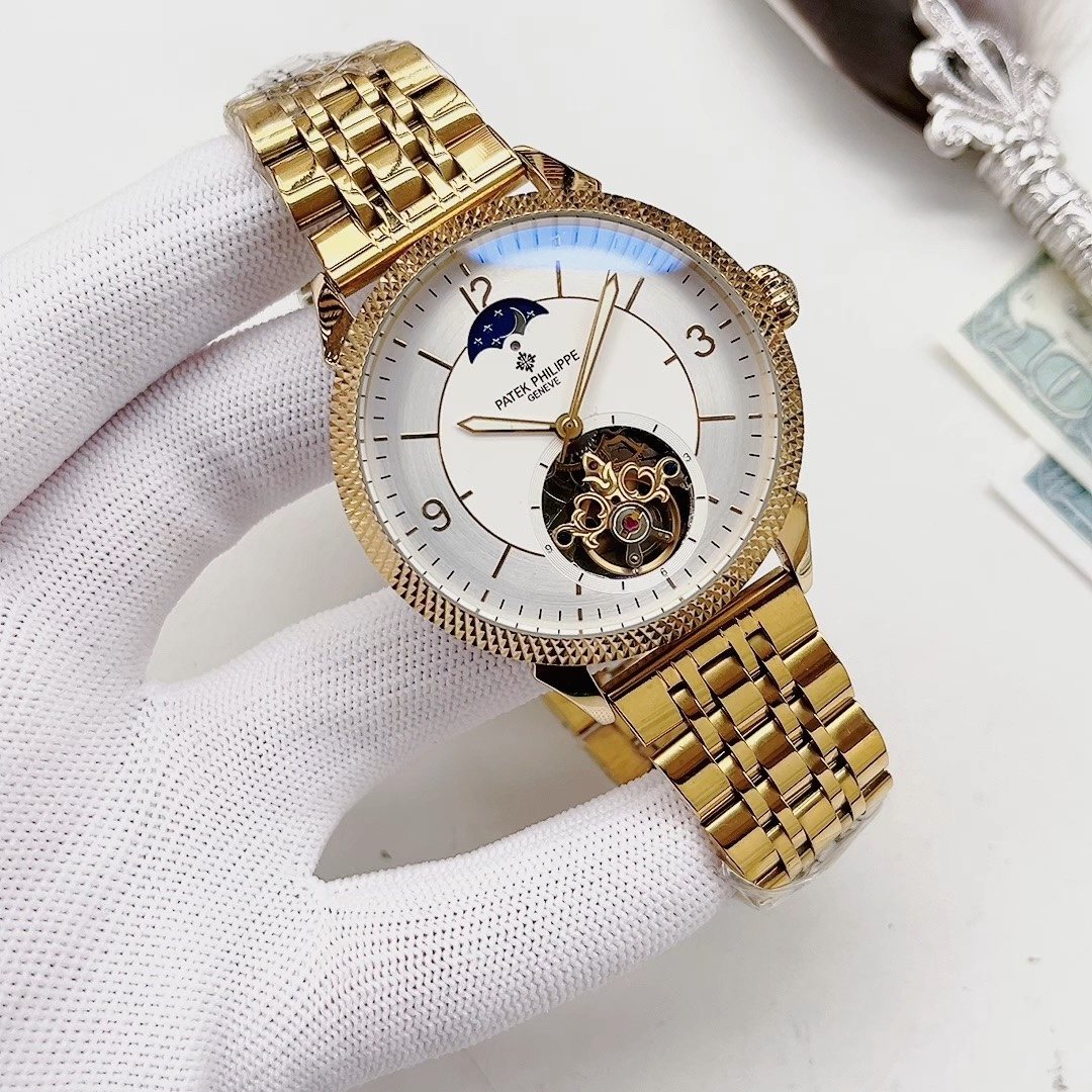Patek Philippe Gold-Tone Open-Heart Watch