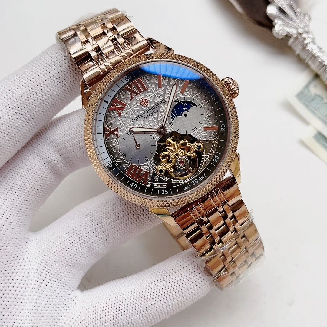Patek Philippe Rose Gold-Tone Skeleton Watch