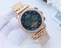 Rolex Rose Gold Green Dial Bracelet Watch