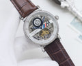 Patek Philippe Brown Silver Strap Watch