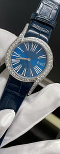 Piaget Blue Dial Stone-Set Bezel Watch