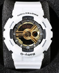 baby-g White Gold Black Dial Watch