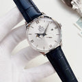 OMEGA Olym Pianus White Dial Black Strap Watch
