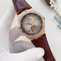 Omega Rose Gold-Tone Open-Heart Watch