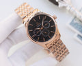 OMEGA Rose Gold Black Dial Bracelet Watch