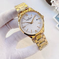 Jaeger-LeCoultre Gold-Tone White Dial Watch