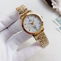 Cartier Gold-Tone White Dial Couple Watch Set