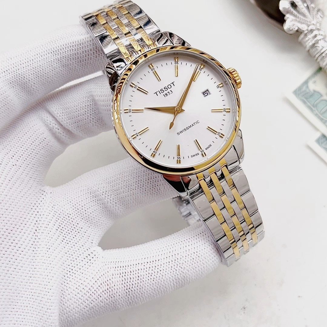 Tissot Two-Tone White Dial Watch