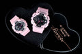 Casio Pink Black Couple Watch Set