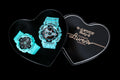Casio Black Silver Dial Couple Watch Set