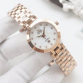 OMEGA Rose Gold Silver White Dial Bracelet Watch