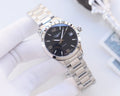 LONGINES Silver Black Dial Bracelet Watch
